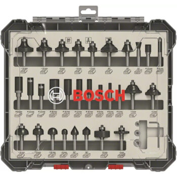Bosch 2607017476 30pc 1/4" Shank Mixed Router Bit Set