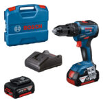 Bosch GSB 18v-55 18v Brushless Combi Drill Kit 2 x 5ah Batteries