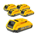 DeWalt DCB183 18V XR 2.0Ah Li-Ion Batteries (Five Pack)