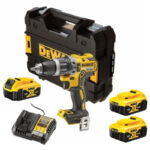 DeWalt DCD796P3 18V XR Brushless Combi Drill (3 x 5.0Ah Li-Ion Battery)