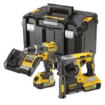 Dewalt DCK207P2T 18v Combi Drill & SDS+ Rotary Hammer Drill Twin Kit – 2 x 5ah Batteries