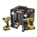 DeWalt DCK2532P2 18v XR Impact + SDS Twin Pack 2 x 5.0Ah Li-Ion Batteries