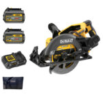 DeWalt DCS577 54V XR Flexvolt 190mm High Torque Circular Saw - 2 Batteries, Charger and PTM Bag