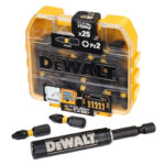 Dewalt DT70564T-QZ 25 Piece PZ2 25mm Impact Screwdriver Bit Box & Magnetic Holder Set