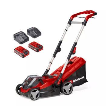 Einhell 3413222 RASARRO 36/34 34cm Cordless Lawnmower Kit - 2x 3.0Ah Batteries
