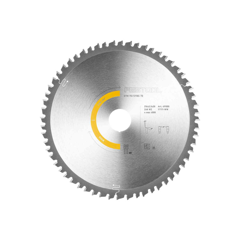 Festool 491050 216mm Saw Blade for SYM 70/SYMC 70 216x2.3x30 W48 Festool 491050 216mm Saw Blade for SYM 70/SYMC 70 216x2.3x30 W48