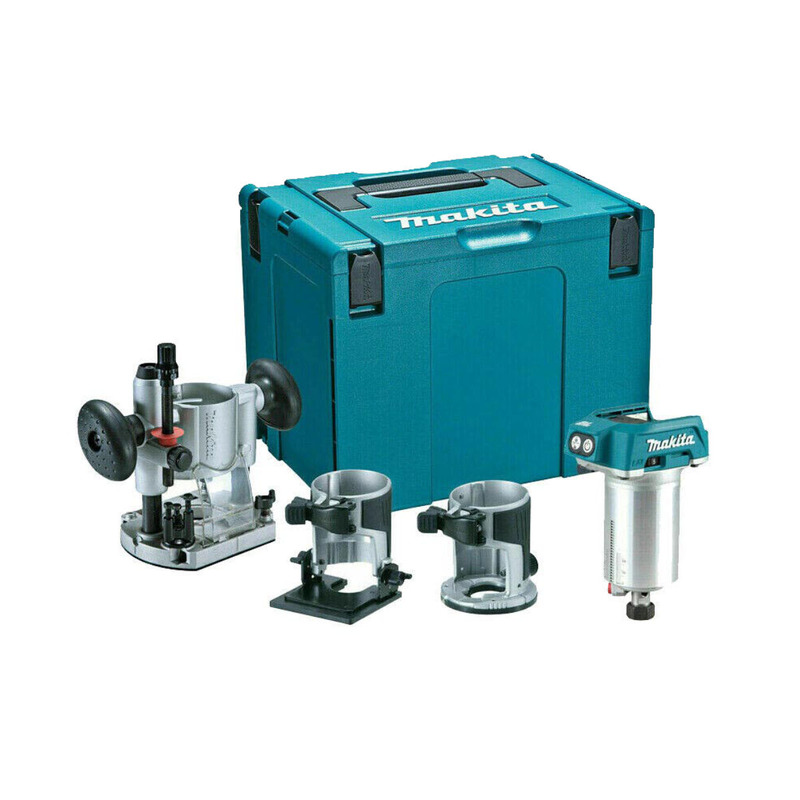 Makita DRT50ZJX2 18v Brushless Router with Trimmer Guide Naked In Case Makita DRT50ZJX2 18v Brushless Router with Trimmer Guide Naked In Case