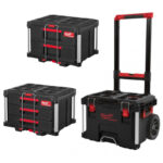 Milwaukee 4932464078 Trolley Case, 4932472130 3 Drawer Tool Box & 4932472129 2 Drawer Tool Box
