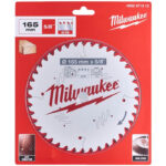 Milwaukee 4932471312 Wood Cutting Anti-Friction Circular Saw Blade (165mm x 5/8" x 40T)