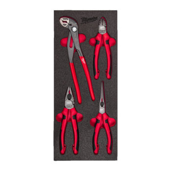 Milwaukee 4932493631 4pc Pliers Foam Insert Set Steel Storage