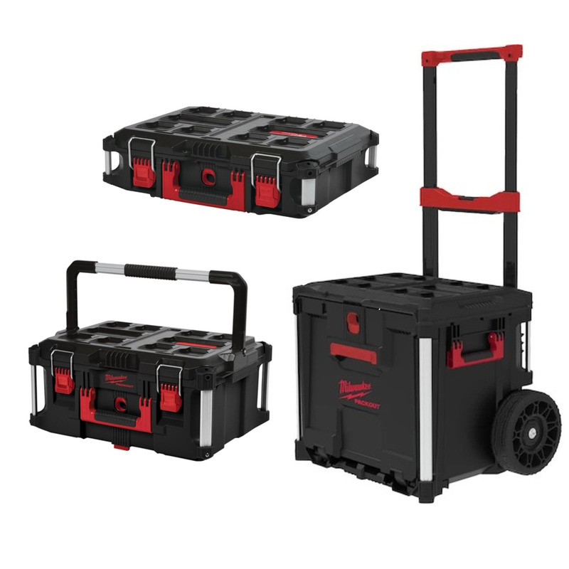 Milwaukee 4932498651 Packout Rolling Drawer, 4932464079 Large Toolbox & 4932464080 Box 3 Toolbox System Milwaukee 4932498651 Packout Rolling Drawer, 4932464079 Large Toolbox & 4932464080 Box 3 Toolbox System