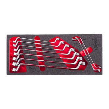 Milwaukee 4932499086 9pc Double Ring Offset Spanner Set with Foam Insert