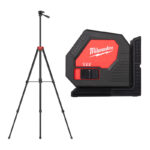 Milwaukee 4933478753 CLL-C Alkaline Green Cross Line Laser & 4932478106 1.8m Tripod
