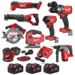 Milwaukee 8 Piece M18 Tool Kit – 3 x 5.0ah Batteries
