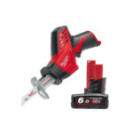 Milwaukee C12HZ-0 12V Sub-Compact Hackzall (Body Only) & M12B6 6.0Ah Battery