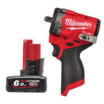 Milwaukee M12FCIWF38G3-0 12v Fuel 3/8" Compact Impact Wrench & 6.0ah Battery