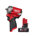 Milwaukee M12FIW38-0 12V Fuel 3/8" Impact Wrench (Body Only) & 6.0Ah Battery