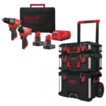 Milwaukee M12FPP2A2-602X 12v Fuel 2 Piece Powerpack NEW GEN Kit & 4932464244 3 Piece PACKOUT Storage System Set