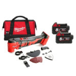 Milwaukee M18BMT-502B 18V Compact Multi-Tool (2 x 5.0Ah RedLithium-Ion Batteries, Charger and Bag)