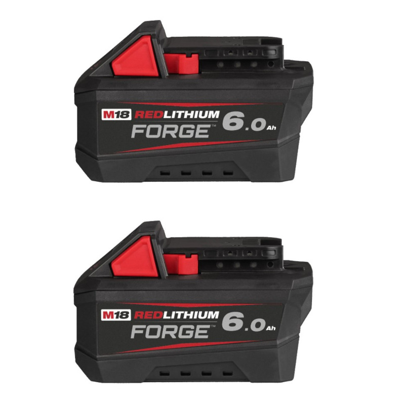 Milwaukee M18FB6 18v Forge 6ah Battery Twin Pack Milwaukee M18FB6 18v Forge 6ah Battery Twin Pack