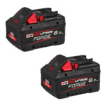 Milwaukee M18FB8 18v Forge 8ah Battery Twin Pack – 2 x M18FB8 Batteries