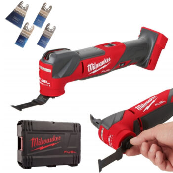 Milwaukee M18FMT-0X Fuel 18V Multi-tool with Case & H4MAK 4 Piece Blade Set