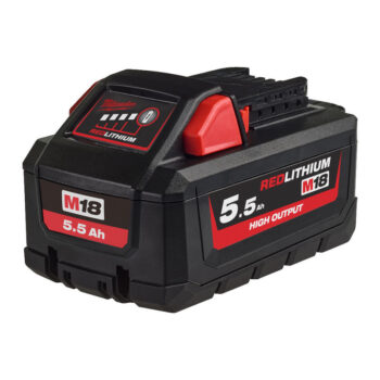 Milwaukee M18HB5 18V 5.5Ah RedLithium-Ion High Output Battery
