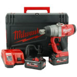 Milwaukee M18ONEFHIWF1-802X 18V One Key Fuel 1″ Impact Wrench Kit (2 x 8.0Ah RedLithium-Ion Batteries, Charger & Case)