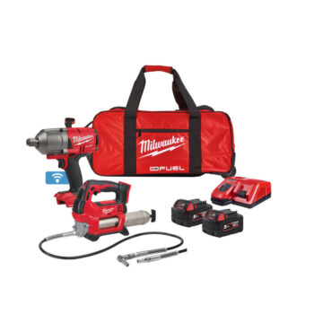 Milwaukee M18ONEPP2Q-502B 18v Fuel Twin Kit - 3/4" Impact Wrench and Grease Gun