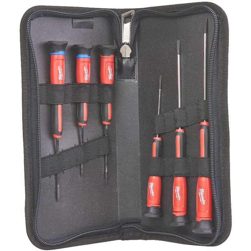 Milwaukee Precision Screwdriver Set - Pack of 6 Milwaukee Precision Screwdriver Set - Pack of 6