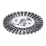 Milwaukee Wheel Brushes For Small Angle Grinder Knotted – 0.5mm Wire Gauge