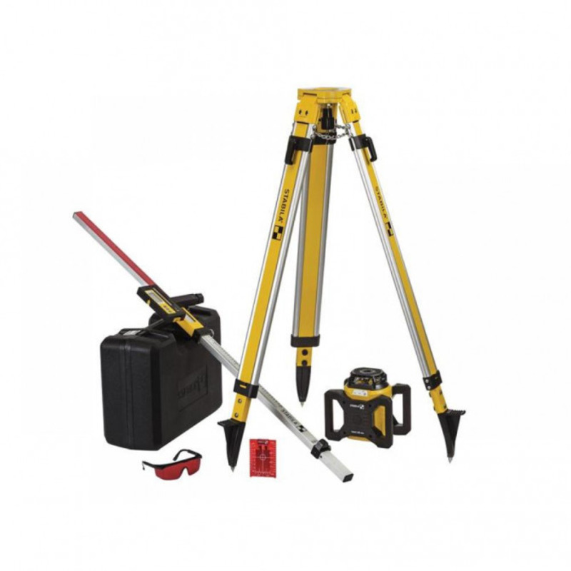 Stabila LAR160 Rotation Laser Set - Includes, Tripod, Receiver, Levelling Rod, Target Plate, Case and Batteries Stabila LAR160 Rotation Laser Set - Includes, Tripod, Receiver, Levelling Rod, Target Plate, Case and Batteries