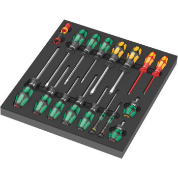 Wera 9710 Foam Insert Screwdriver Set 1, 18pc
