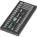 Wera 9720 Foam Insert 8000 A Zyklop 1/4″ Ratchet Set 1, 37pc